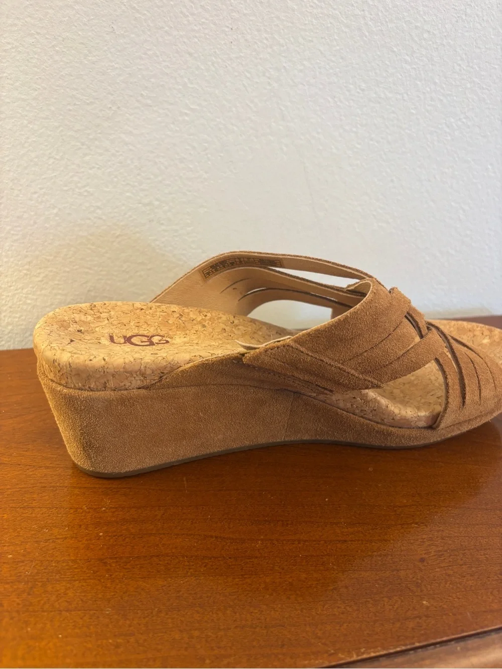 UGG Lilah Weave Strappy Wedge Slide Sandals